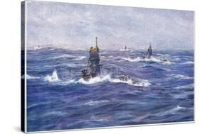 Submarines in the Channel, 1915-William Lionel Wyllie-Stretched Canvas