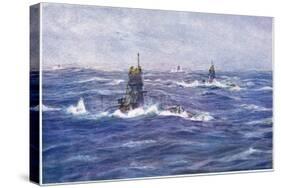 Submarines in the Channel, 1915-William Lionel Wyllie-Stretched Canvas