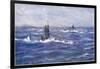 Submarines in the Channel, 1915-William Lionel Wyllie-Framed Giclee Print