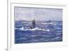 Submarines in the Channel, 1915-William Lionel Wyllie-Framed Giclee Print