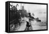 Submarines Leaving the Ship Depot at Harwich-Thomas E. & Horace Grant-Framed Stretched Canvas