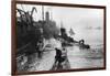 Submarines Leaving the Ship Depot at Harwich-Thomas E. & Horace Grant-Framed Photographic Print