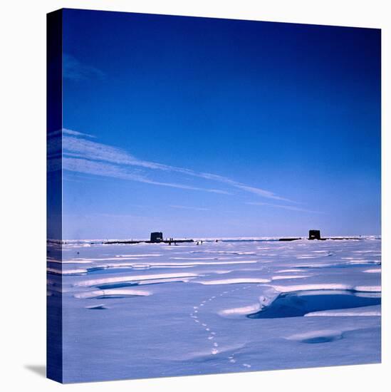 Submarines Submerged at North Pole-null-Stretched Canvas