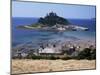 Submerged Causeway at High Tide, Seen Over Rooftops of Marazion, St. Michael's Mount, England-Tony Waltham-Mounted Photographic Print