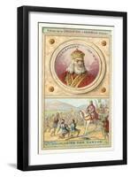 Submission of the Saxons to Charlemagne, 785-null-Framed Giclee Print