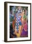 Subramaniam Swamy Temple, painting of Krishna and Radha-Godong-Framed Photographic Print