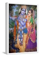 Subramaniam Swamy Temple, painting of Krishna and Radha-Godong-Framed Photographic Print