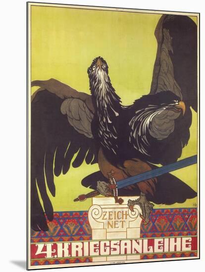 Subscribe to the Fourth War Loan, 1916-Heinrich Lefler-Mounted Giclee Print