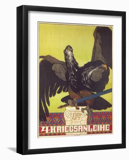 Subscribe to the Fourth War Loan, 1916-Heinrich Lefler-Framed Giclee Print