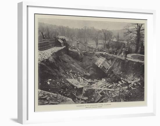 Subsidence of St Catherine's Tunnel, Guildford-null-Framed Giclee Print