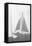 Substance, Silhouette, Sailing Ship-Nikky-Framed Stretched Canvas