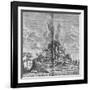 Subterranean World; Mundus Subterraneus-Athanasius Kircher-Framed Giclee Print