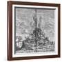 Subterranean World; Mundus Subterraneus-Athanasius Kircher-Framed Giclee Print