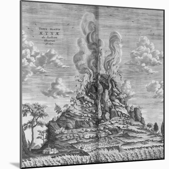 Subterranean World; Mundus Subterraneus-Athanasius Kircher-Mounted Giclee Print