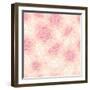 Subtle Art Flowers Seamless Pattern Background-Oksancia-Framed Art Print