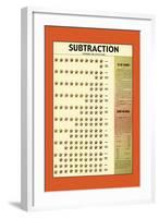 Subtraction-null-Framed Art Print