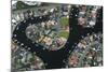 Suburban aerial of Surfers Paradise, Gold Coast City, Queensland, Australia-John Gollings-Mounted Photo