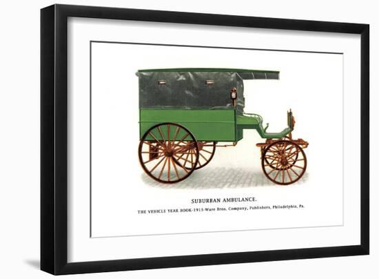 Suburban Ambulance-null-Framed Art Print