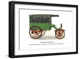 Suburban Ambulance-null-Framed Art Print