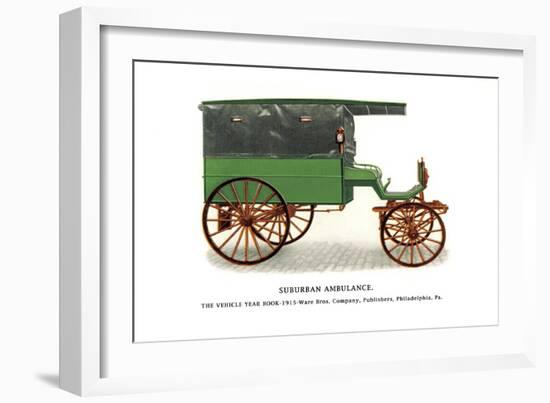 Suburban Ambulance-null-Framed Art Print