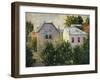 Suburban Garden Near Asnieres, 1883-Paul Signac-Framed Giclee Print