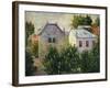 Suburban Garden Near Asnieres, 1883-Paul Signac-Framed Giclee Print