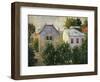 Suburban Garden Near Asnieres, 1883-Paul Signac-Framed Giclee Print