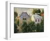 Suburban Garden Near Asnieres, 1883-Paul Signac-Framed Giclee Print