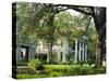 Suburban House in Antibellum Style of Architecture, Mobile, Alabama, USA-Anthony Waltham-Stretched Canvas