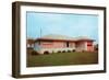 Suburban House, Retro-null-Framed Art Print