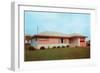 Suburban House, Retro-null-Framed Art Print