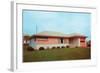 Suburban House, Retro-null-Framed Art Print