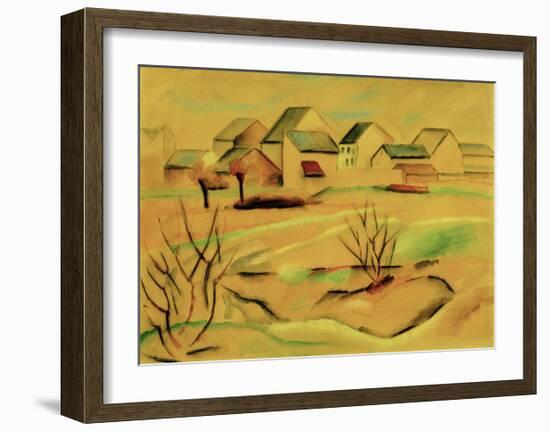 Suburban Houses 1912-Auguste Macke-Framed Giclee Print