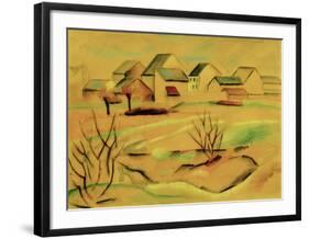 Suburban Houses 1912-Auguste Macke-Framed Giclee Print