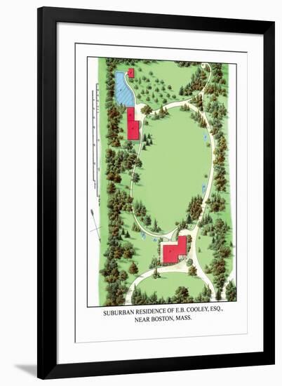 Suburban Residence of E.B. Cooley, Esq., Near Boston, Massachusetts-J. Weidermann-Framed Art Print