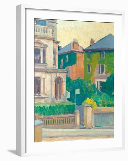 Suburban Street, 1913-14-Spencer Frederick Gore-Framed Giclee Print