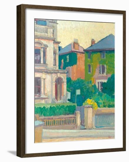 Suburban Street, 1913-14-Spencer Frederick Gore-Framed Giclee Print