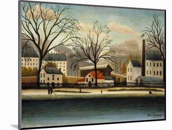 Suburbs; Banlieue, C.1896-Henri Rousseau-Mounted Giclee Print