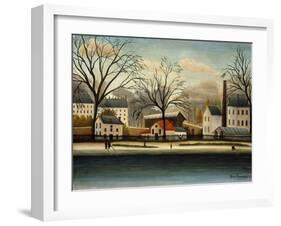 Suburbs; Banlieue, C.1896-Henri Rousseau-Framed Giclee Print