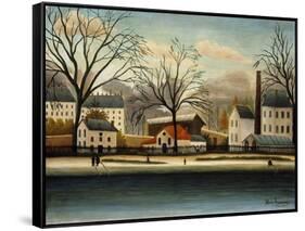 Suburbs; Banlieue, C.1896-Henri Rousseau-Framed Stretched Canvas