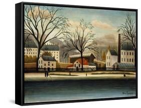 Suburbs; Banlieue, C.1896-Henri Rousseau-Framed Stretched Canvas