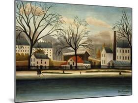 Suburbs; Banlieue, C.1896-Henri Rousseau-Mounted Giclee Print