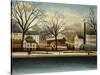 Suburbs; Banlieue-Henri Rousseau-Stretched Canvas