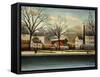 Suburbs; Banlieue-Henri Rousseau-Framed Stretched Canvas