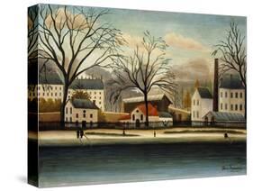 Suburbs; Banlieue-Henri Rousseau-Stretched Canvas