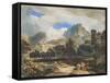 Suburbs of an Ancient City-John Varley-Framed Stretched Canvas