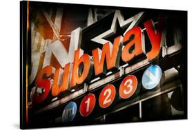 Subway and City Art - Subway Sign-Philippe Hugonnard-Stretched Canvas