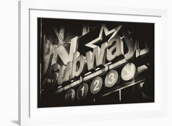 Subway and City Art - Subway Sign-Philippe Hugonnard-Framed Photographic Print