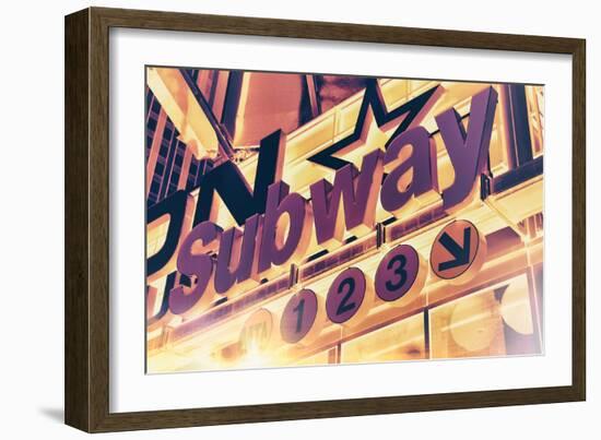 Subway and City Art - Subway Sign-Philippe Hugonnard-Framed Photographic Print