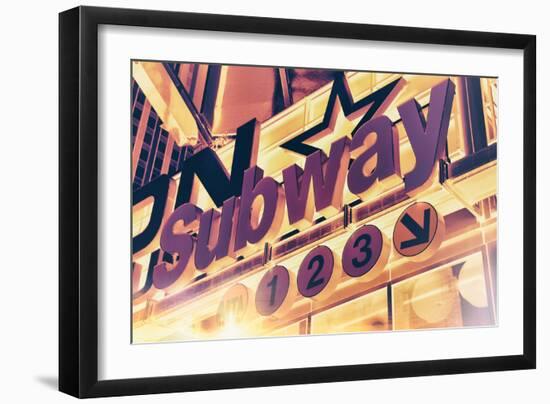 Subway and City Art - Subway Sign-Philippe Hugonnard-Framed Photographic Print